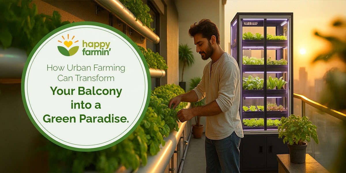 How Urban Farming can Transform your balcony into a Green Paradise